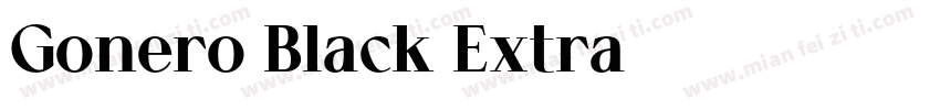Gonero Black Extra字体转换